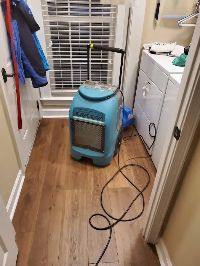 Commercial dehumidifier deployed for Flood Damage Cleanup in West Pennsboro